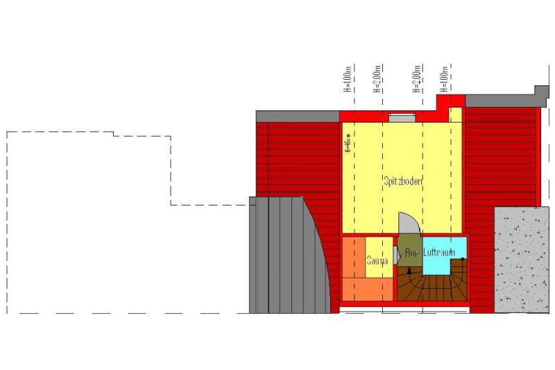 Borkum Ferienwohnung Wattwurm - Grundriss