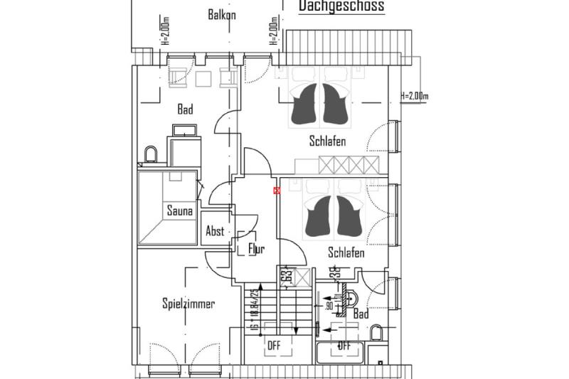 Borkum Ferienwohnung Wellenklang - Grundriss
