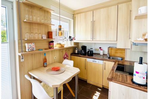 Borkum Ferienwohnung Wiesenblick - Küche