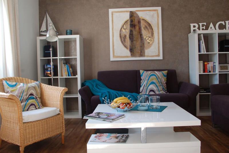 Borkum Ferienwohnung Windfee - gemütlicher wohnbereich