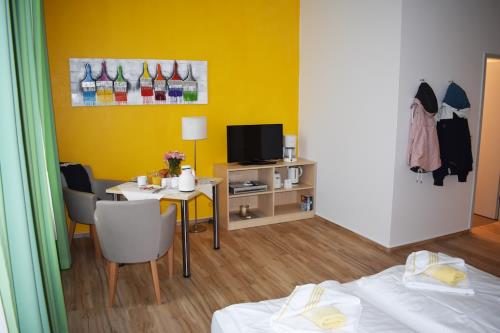 Borkum Ferienwohnung Haus Posthus - Appartement 103 - Blick durch App. 103