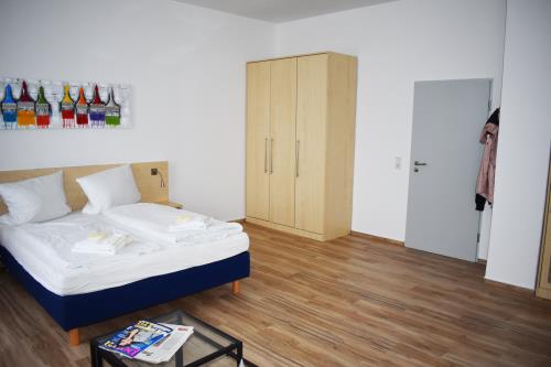 Borkum Ferienwohnung Haus Posthus - Appartement 107 - Schlafbereich 107
