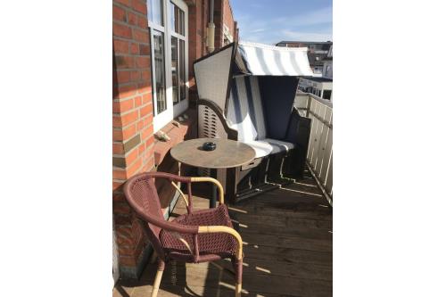 Borkum Ferienwohnungen Nordseegrill - Nordstrand  65qm - Terrasse
