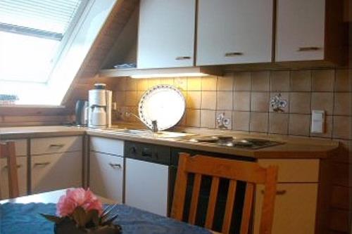 Borkum Ferienwohnungen Weiß - Seepferdchen - Küche