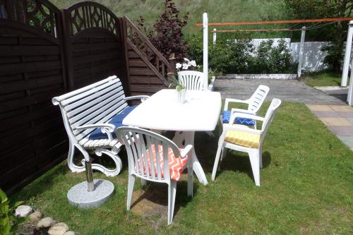Borkum Ferienwohnung Haus Ebeling / Wohnung Nordstrand - Garten