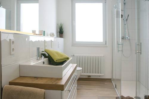 Borkum Ferienwohnung Sommerköken - Badezimmer