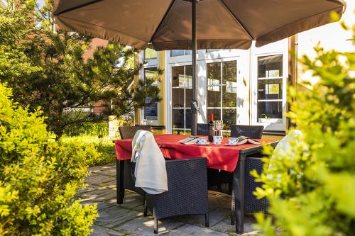 Borkum Ferienwohnung Jantje / Haus Leuchtturmkieker - großzügige Terrasse