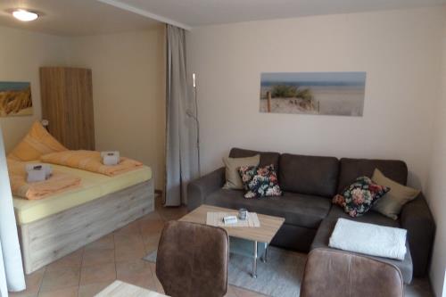 Borkum Ferienwohnung Haus Münsterland Whg.2/EG - Wohn/Schlafbereich