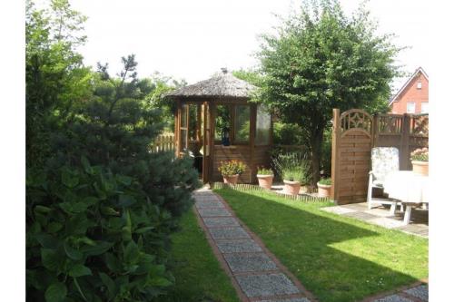 Borkum Ferienwohnung Haus Münsterland, Whg.1/OG - Garten/Sitzecke