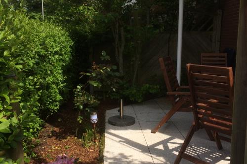 Borkum Haus Norderoog Ferienwohnungen Hindenburgstraße 56 - Nr.1 - Terr. + PKW-Stellplatz - Whg.1 - Terrassenbereich