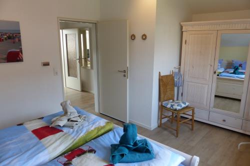Borkum Ferienwohnung Haus Norderoog - Schlafzimmer Whg Nr.13