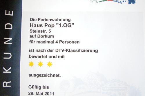 Borkum Ferienwohnung Haus Pop - FW Südstrand 50qm - Ausstattung 12