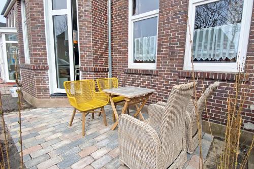 Borkum Ferienwohnung Haus Windröschen - App. 3 - Appartement 3 • Terrasse