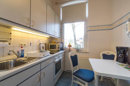 Borkum Ferienwohnung Hotel Windrose Ferienappartements - Austernfischer - Küche