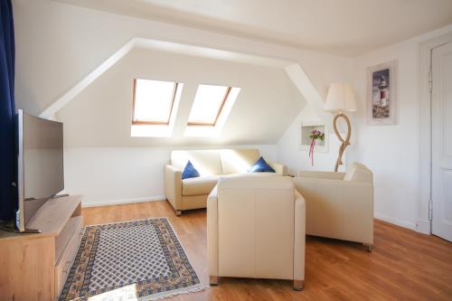 Borkum Ferienwohnung Hotel Windrose Ferienappartements - Seehund - Berg Hotel Windrose Seehund Ess Wohnzimm