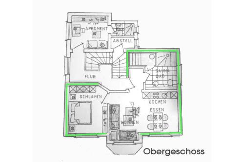 Borkum Ferienwohnung Ria&#39;s Beachvilla - Ria´s BEACHVILLA Beach - Grundriss