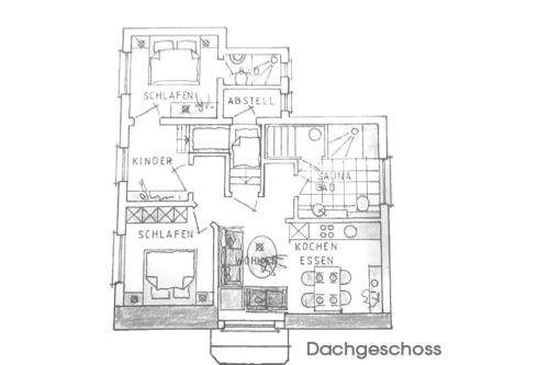 Borkum Ferienwohnung Ria&#39;s Beachvilla - Sky - Ria´s BEACHVILLA - Grundriss