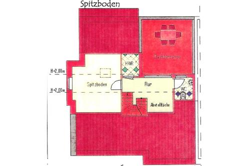 Borkum Ferienwohnung Strandkrabbe Borkum - Grundriss