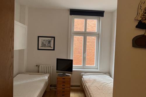 Borkum Ferienwohnung Villa Central - Fewo Nr. 3 - Wilhelm-Bakker-Str.28 - Kiebitznest - Kleines Schlafzimmer