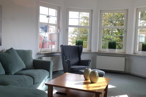 Borkum Ferienhaus Villa Elysée - Erkerzimmer