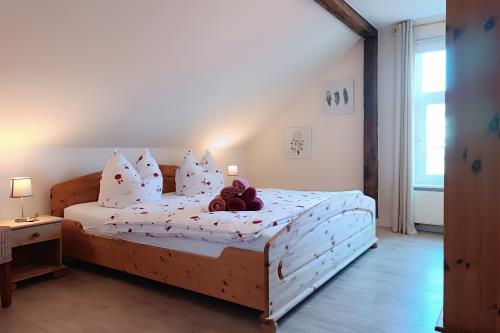 Borkum Ferienwohnung Villa Harmonie - Wohnung Jasmin - Schlafzimmer 1