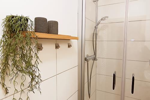 Borkum Ferienwohnung Villa Harmonie - Wohnung Oleander - Detail Duschbad