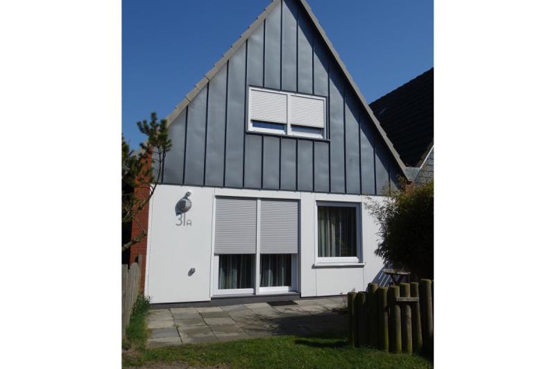 Borkum Ferienhaus Ferienhäuser Herrlich - kleine terrasse