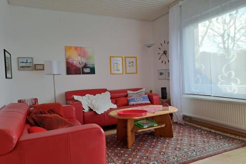 Borkum Ferienhaus Ferienhäuser Herrlich - Herrlich 29 - Wohnzimmer, Sitzecke