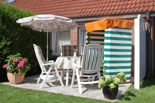 Borkum Ferienwohnung Friederike - Terrasse