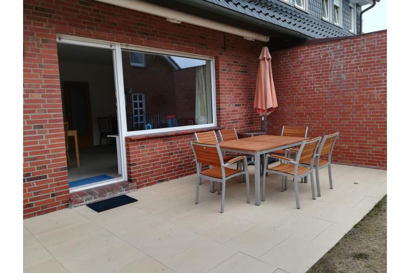 Borkum Ferienhaus Haus Bruno - Terrasse