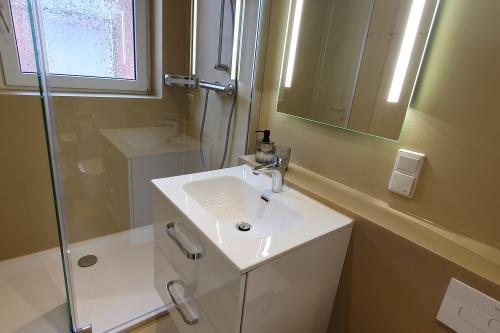 Borkum Ferienwohnung Haus Heike - Badezimmer