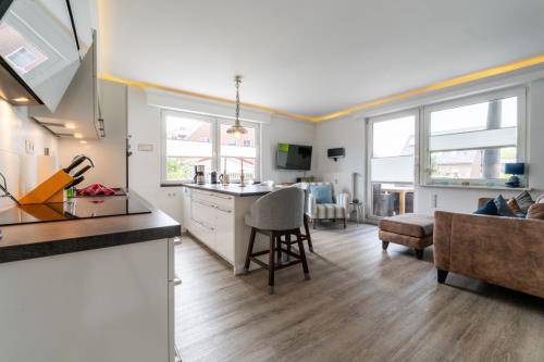 Borkum Ferienwohnung Hochseekoje - Kochbereich