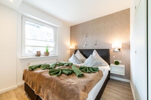 Borkum Ferienwohnung Hochseekoje - Schlafzimmer