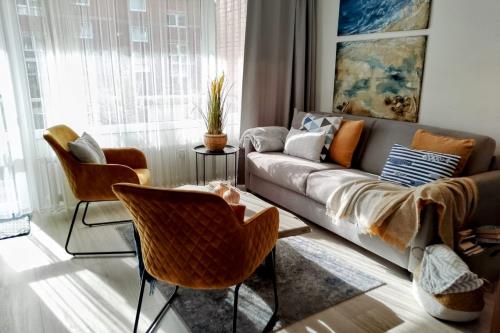 Borkum Ferienwohnung Ahoi - Wohnraum