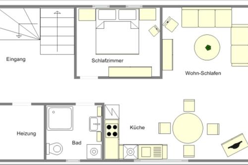 Borkum Ferienwohnung Jutta Lübben - Grundriß