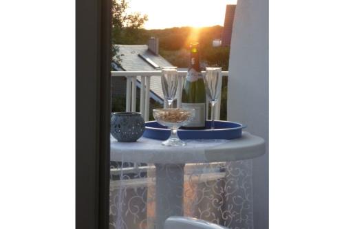 Borkum Ferienwohnung Möwennest III Wohnung 11 - Balkon