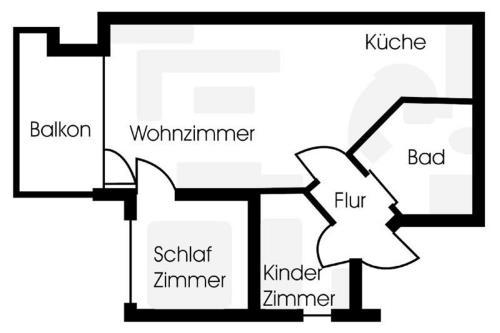 Borkum Ferienwohnung Nei ut - Grundriss
