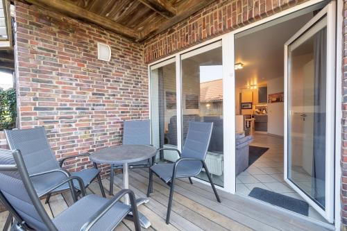 Borkum Ferienwohnung Nei ut - Balkon