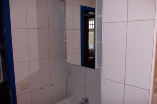 Borkum Ferienwohnung Oskar - Reflexion der Natur im Bad