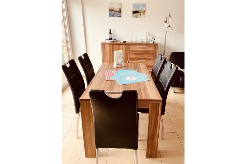 Borkum Ferienwohnung Schiffskoje**** - Wohnzimmer Essecke