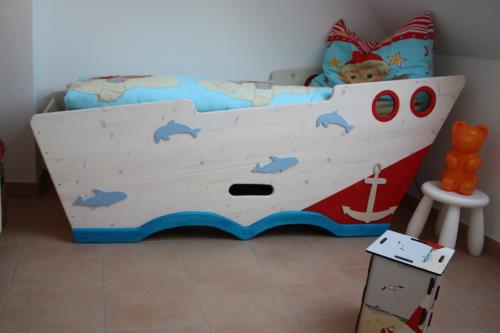 Borkum Ferienwohnung Schiffskoje**** - Kinderzimmer mit Schiffsbett