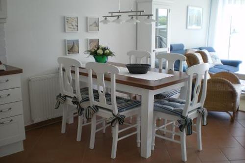 Borkum Ferienwohnung Strandläufer - Eßbereich