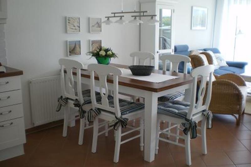 Borkum Ferienwohnung Strandläufer - Eßbereich