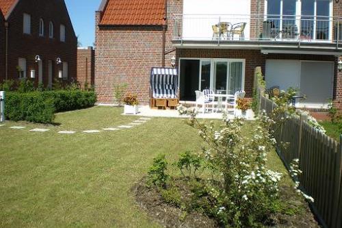 Borkum Ferienwohnung Strandläufer - Garten