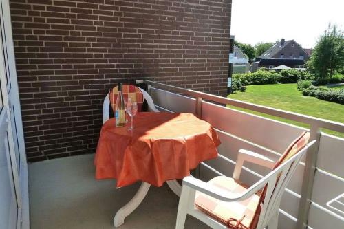 Borkum Ferienwohnung Strandliebe Borkum - Ferienwohnung Strandliebe Borkum Balkon