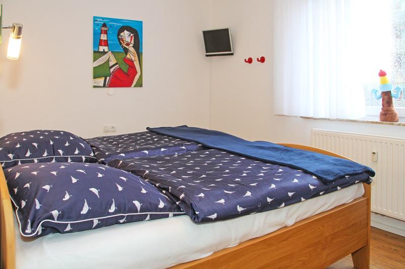 Borkum Ferienwohnung Ubbens - Schlafzimmer
