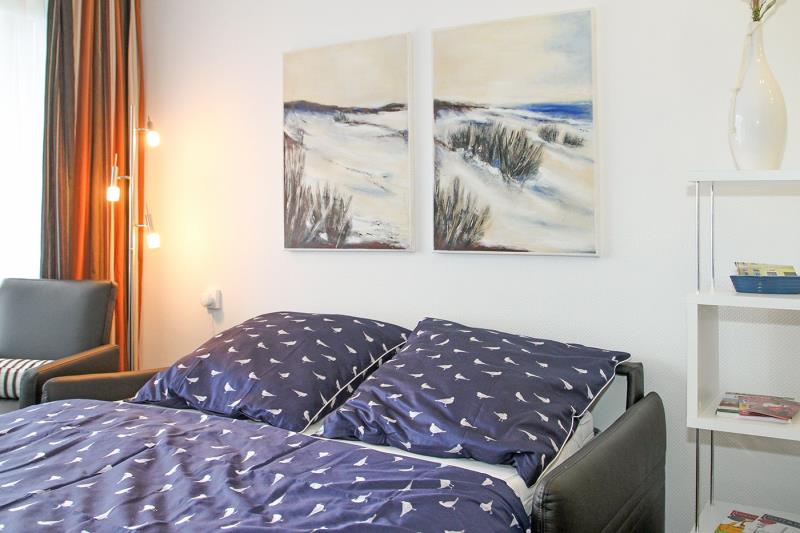 Borkum Ferienwohnung Ubbens - Schlafsofa