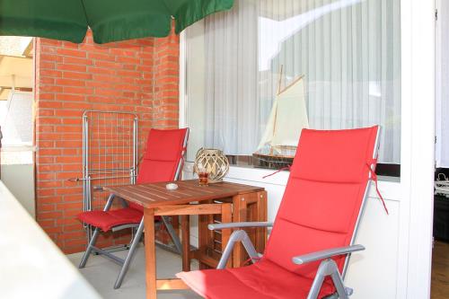 Borkum Ferienwohnung Ubbens - Balkon