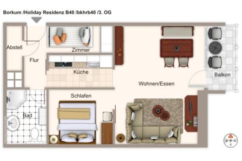 Borkum Ferienwohnung Vogelsang