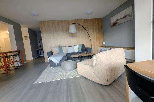 Borkum Ferienwohnungen Haus Deich 71 - Wohnung 7 - Wohnbereich